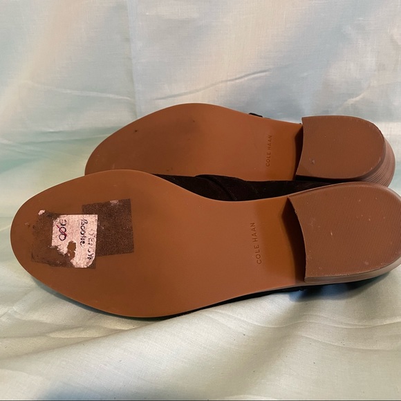 SOLD Cole Haan Jensynn Bootie Black Suede Size 6.5 - Picture 3 of 4